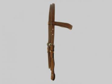 Kopfstück  H/S "SW" browband Tan